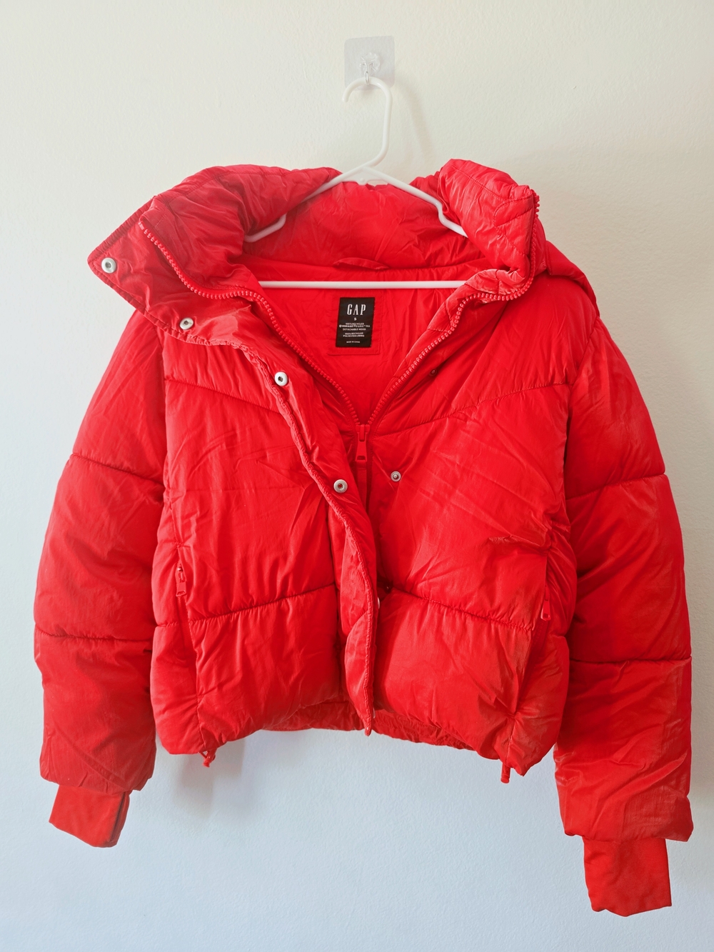 GAP Bright Pink Puffer Jacket